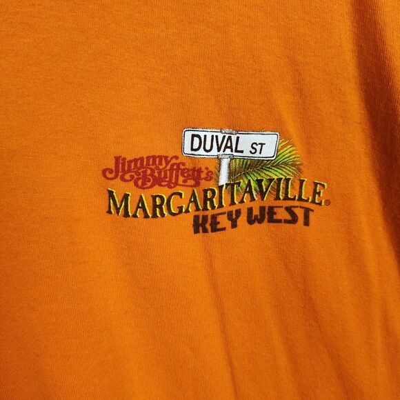 Jimmy Buffet's Margaritaville Key West T-Shirt Men's 3X Orange Graphic Print - Picture 3 of 9